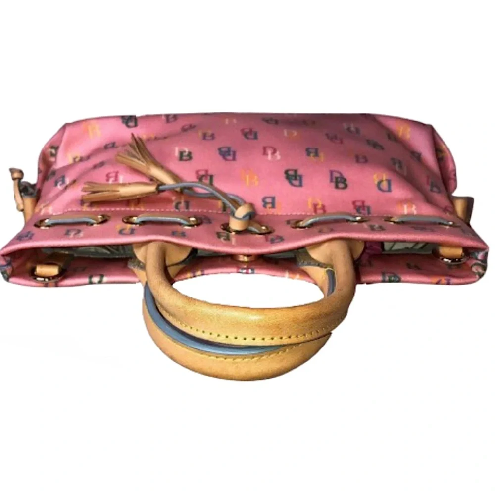 DOONEY BOURKE Pink Multicolor Rainbow DB Monogram Tote Shoulder Bag
